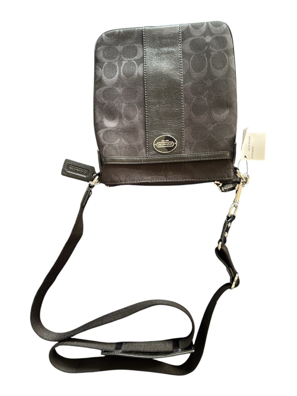 Coach Black Signature Canvas Small Crossbody